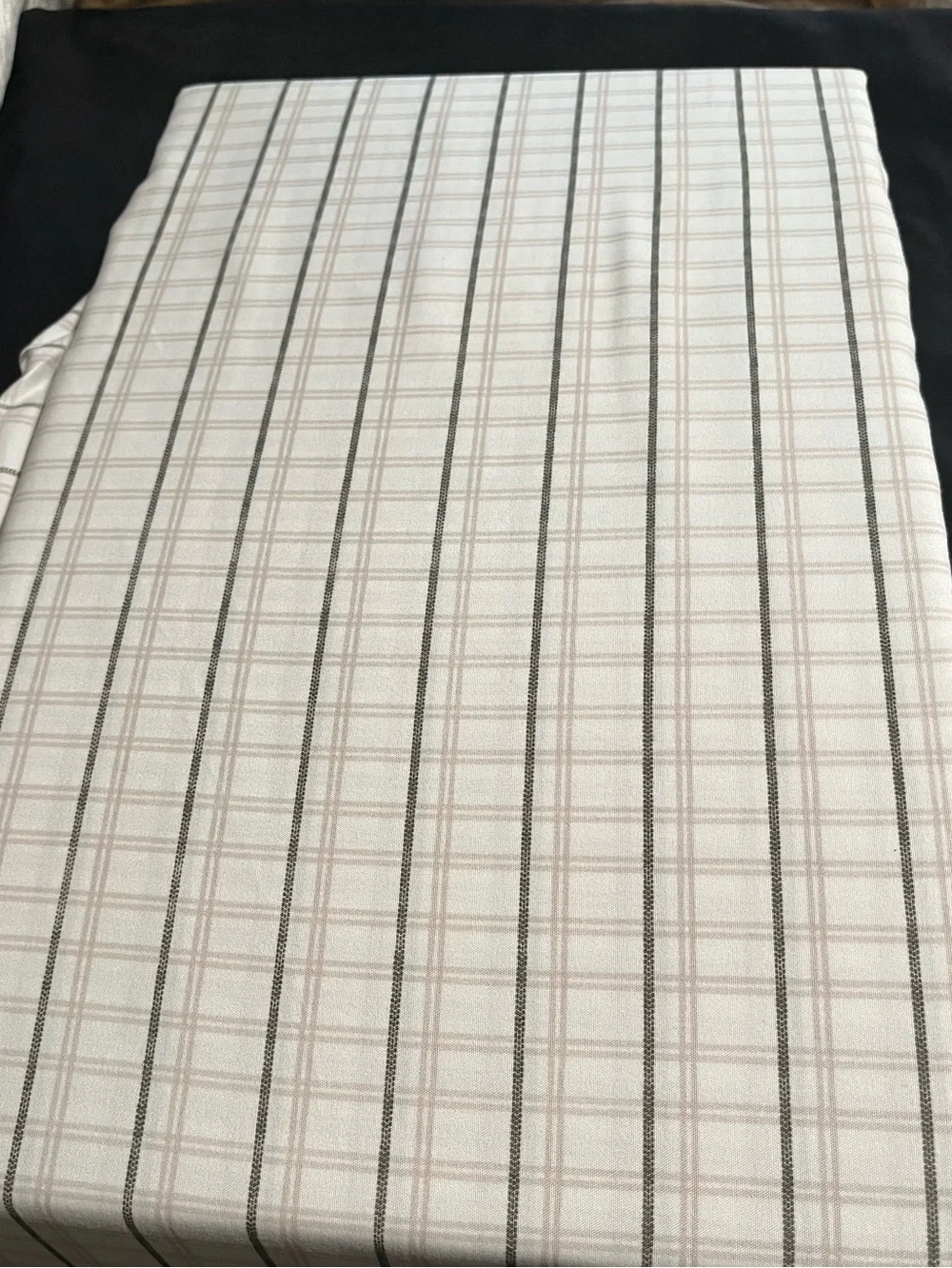 NEW CALVIN KLEIN King sheet set Luxury Plaid Cotton Sheet Set*4pc